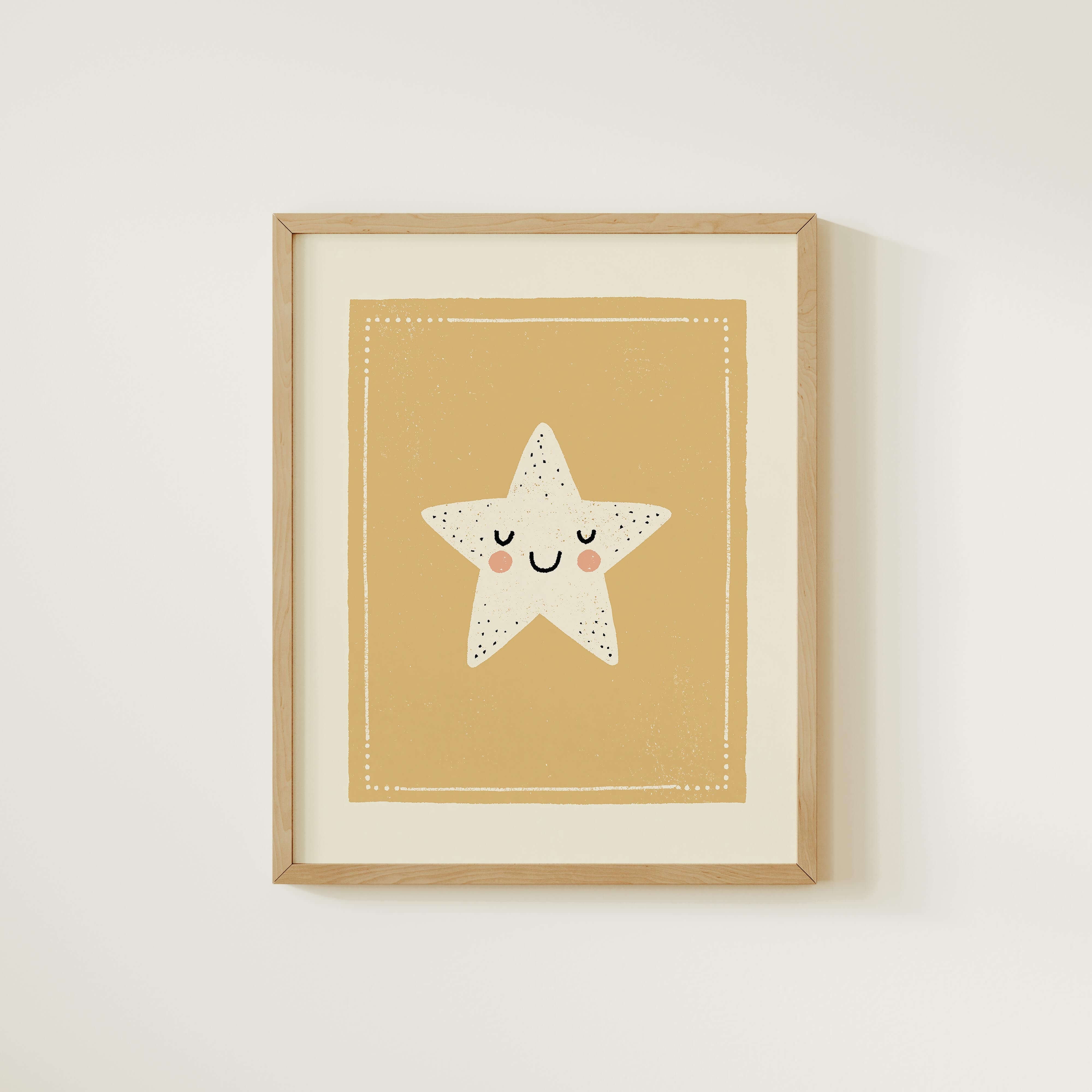 Happy Star Nursery Print