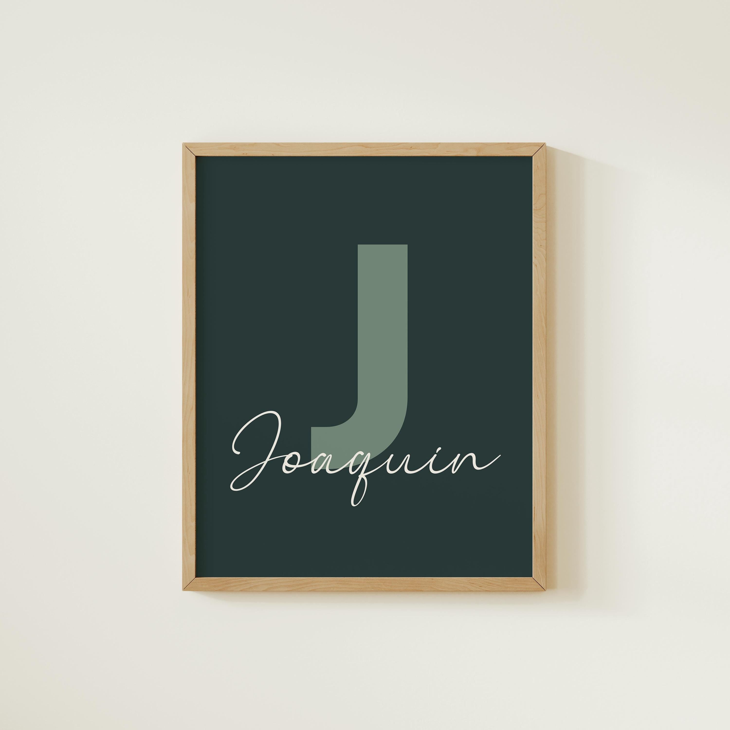 Personalized Name Print | Custom Nursery Wall Art
