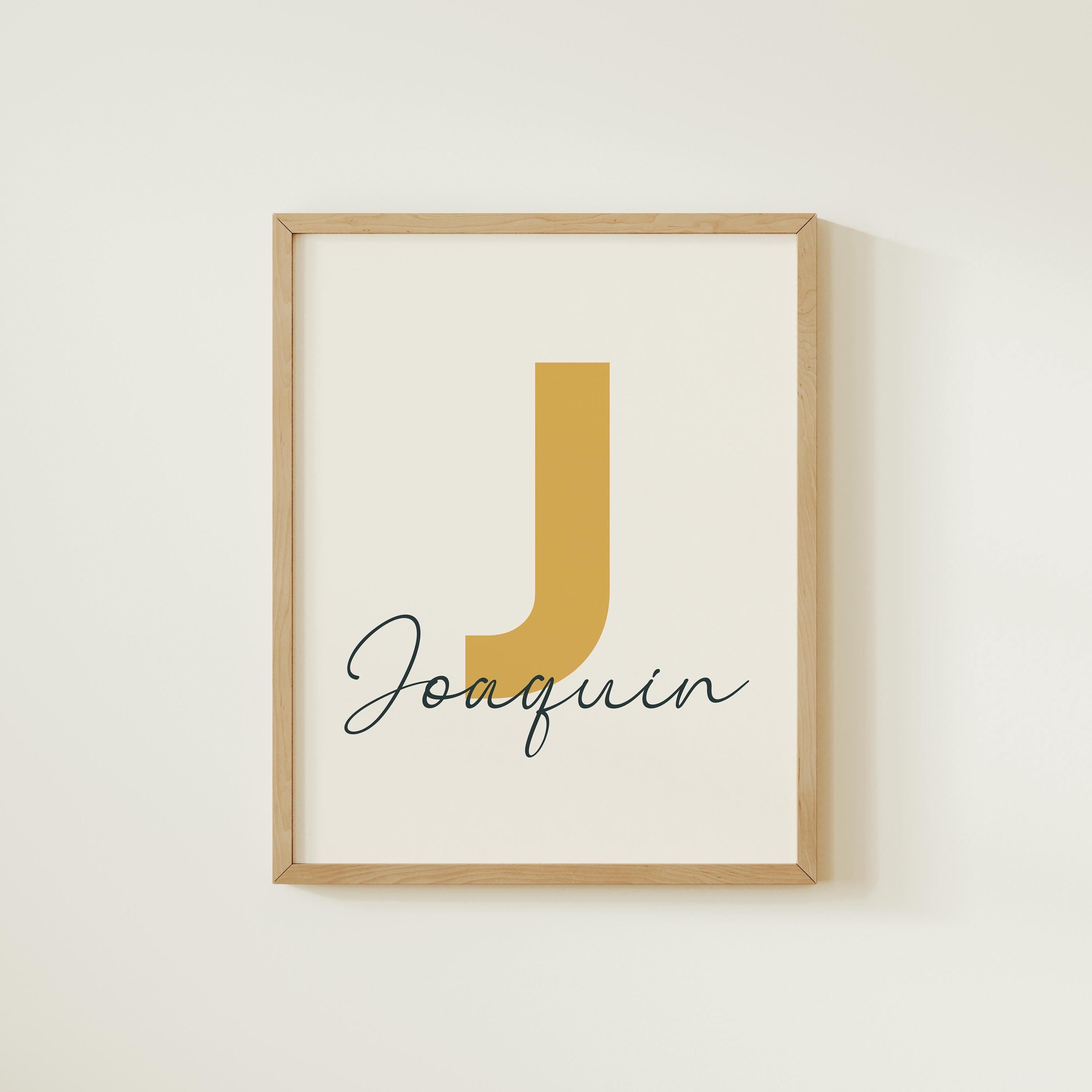 Personalized Name Print color chart