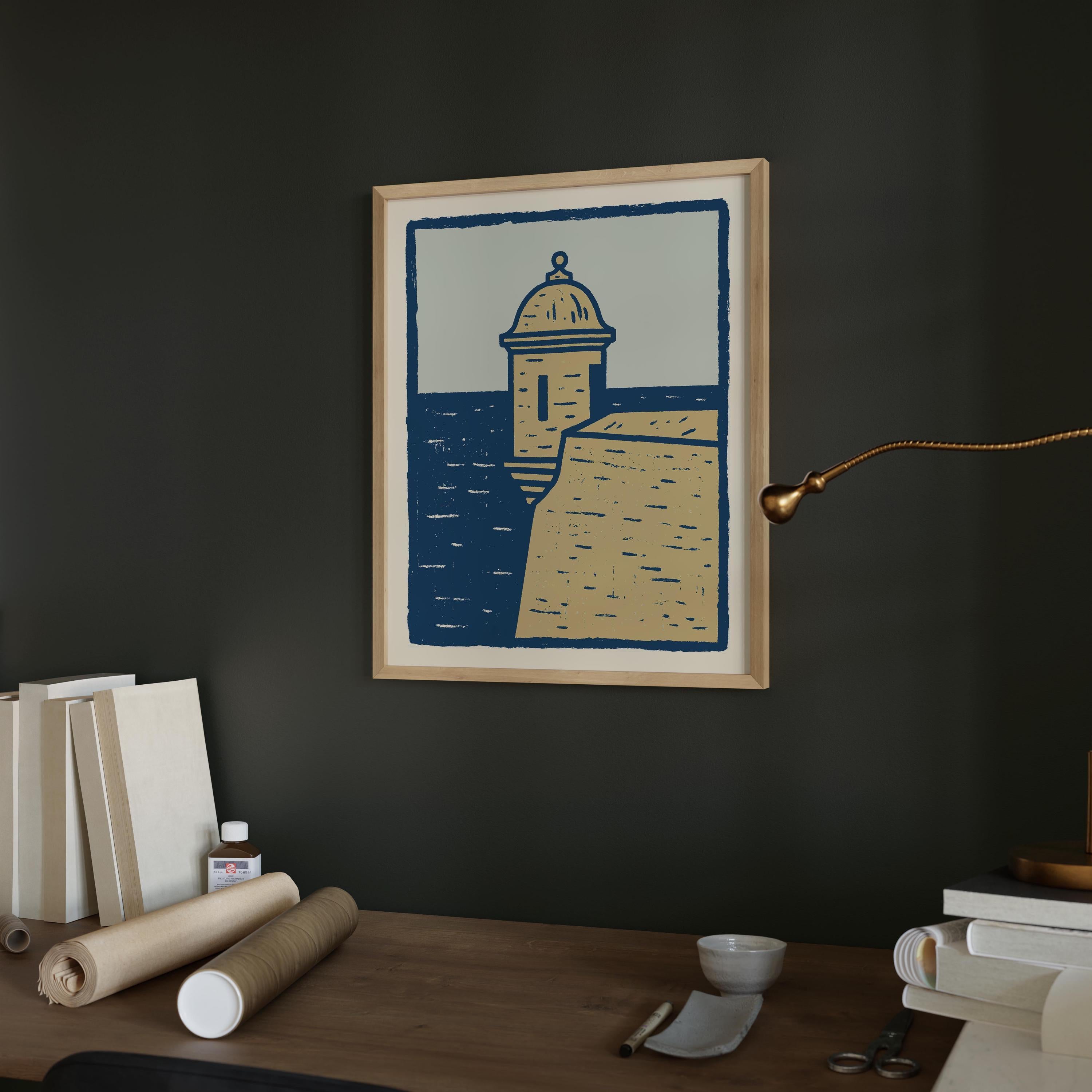 El Morro garita art print, Old San Juan fort, Puerto Rico