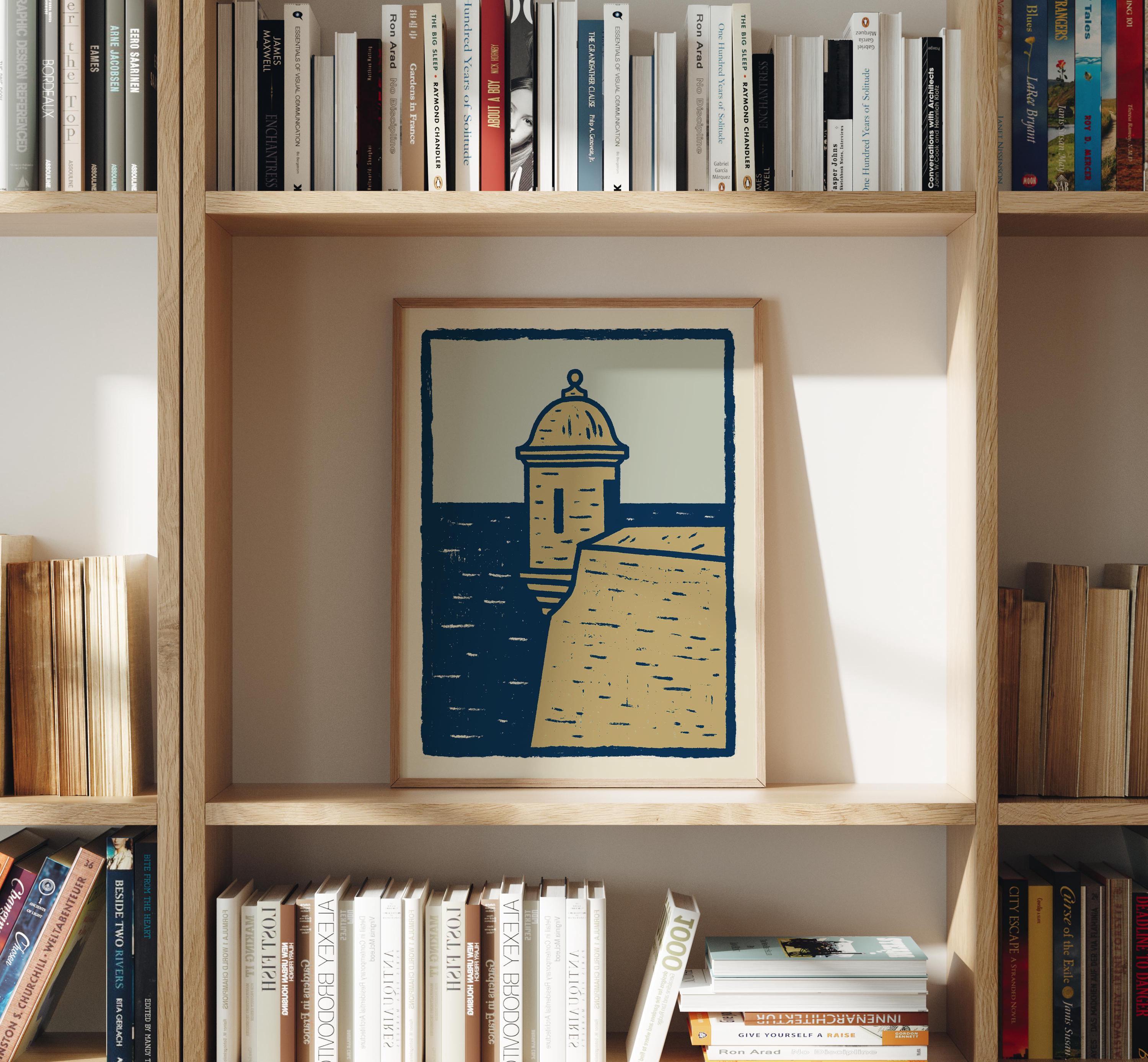 El Morro garita art print, Old San Juan fort, Puerto Rico