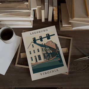 Leesburg, Virginia – Lightfoot Corner Art Print - The FlatFile Society