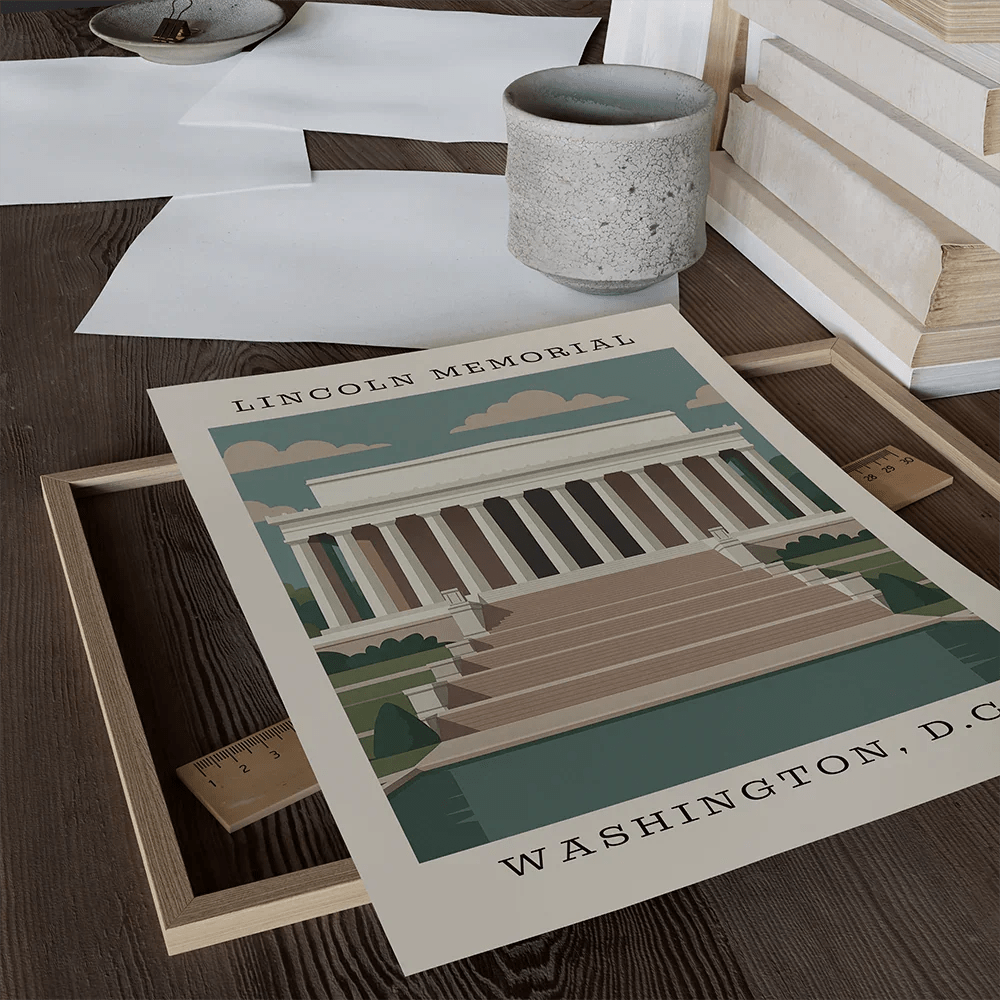 Lincoln Memorial Art Print – Washington, D.C. - The FlatFile Society