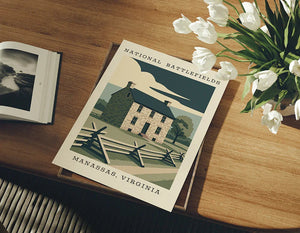Manassas Stone House Art Print – Virginia Battlefields - The FlatFile Society