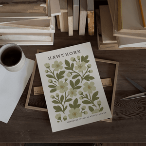Missouri State Flower Art Print – Hawthorn - The FlatFile Society