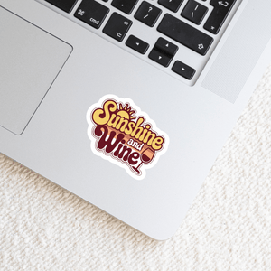 Sunshine and Wine Sticker 2.0 - The FlatFile Society