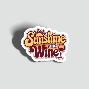 Sunshine and Wine Sticker 2.0 - The FlatFile Society