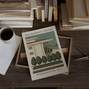 The Kennedy Center Art Print – Washington, D.C. - The FlatFile Society
