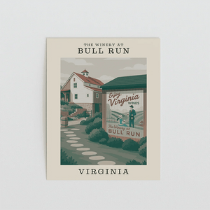The Winery at Bull Run – Virginia Art Print - The FlatFile Society