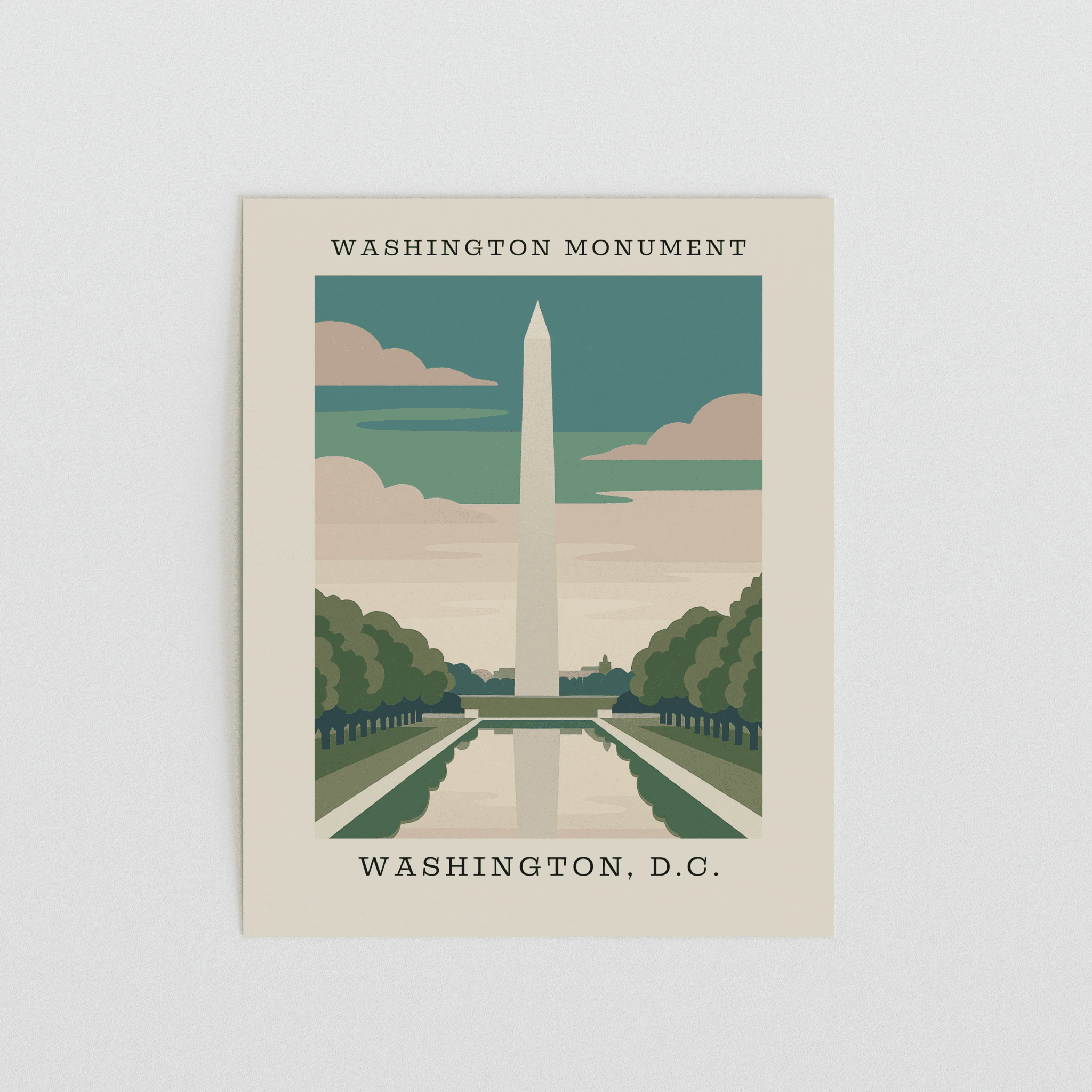 Washington Monument Art Print – Washington, D.C. - The FlatFile Society