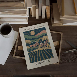 Winery at La Grange – Virginia Art Print - The FlatFile Society