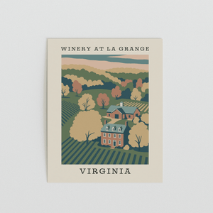 Winery at La Grange – Virginia Art Print - The FlatFile Society